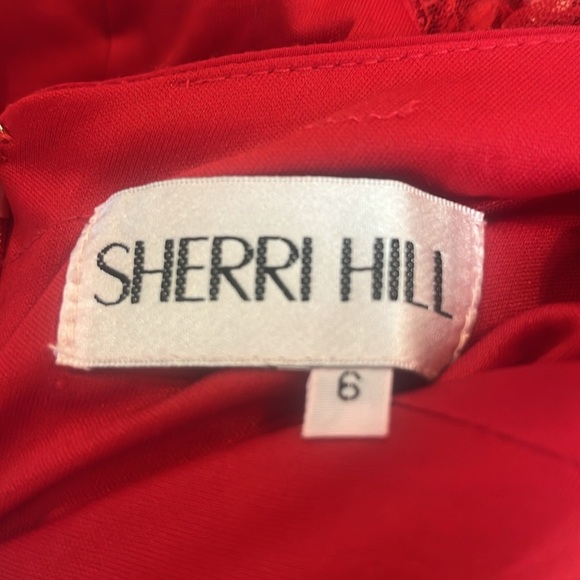 Sherri Hill Prom Dress Two Piece Beaded Red Sequin 6 - Picture 12 of 12